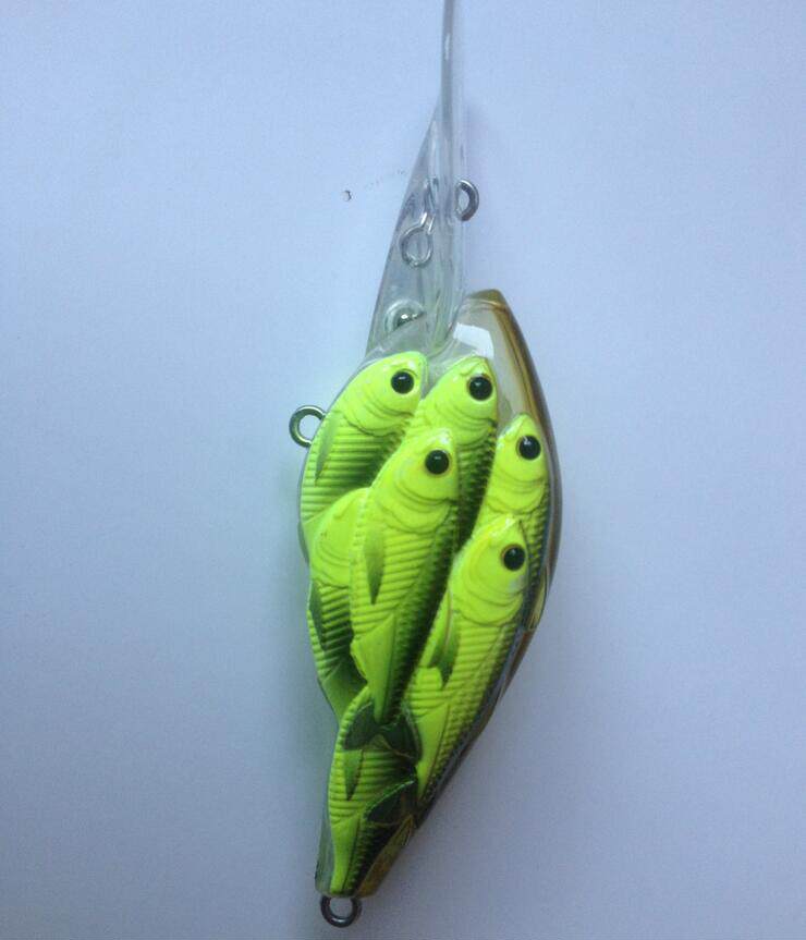 3d正品群鱼摇滚小胖子浮水米诺路亚饵拟饵仿生饵假饵鱼饵鲈鱼专杀