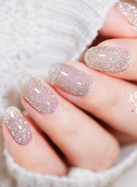 [爆闪系列]MASURA指甲油1599天鹅公主高级灰1588钻闪紫色