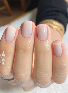 白兔奶昔ESSIE指甲油162女王白BALLET SLIPPERS果冻牛奶半透白色