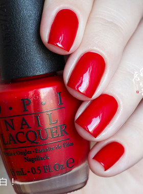 正红就选它 白兔奶昔OPI指甲油苹果红N25中国红big apple red大红