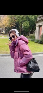 RIONA LU家Wunder Puff面包羽绒服2024秋冬新款女士外套90白鹅绒