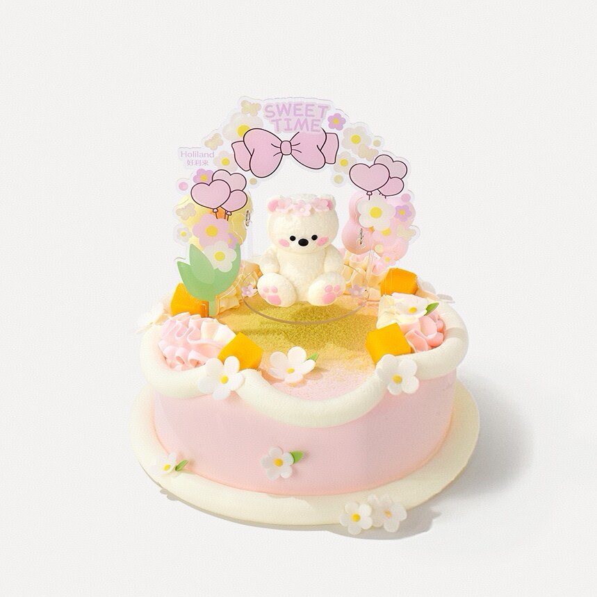 好利来生日蛋糕儿童卡通小熊同城