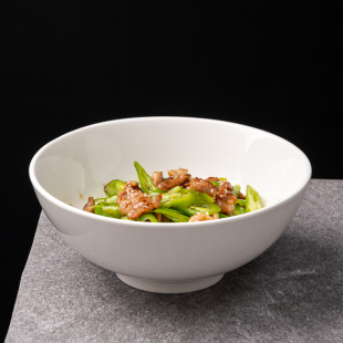 湘菜馆餐具陶瓷小炒黄牛肉碗面汤碗农家乐商用家用中式餐具沙拉碗