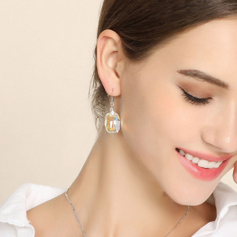 【高级感奥地利进口】水晶耳坠耳环耳钉女正品防过敏优雅气质奢华