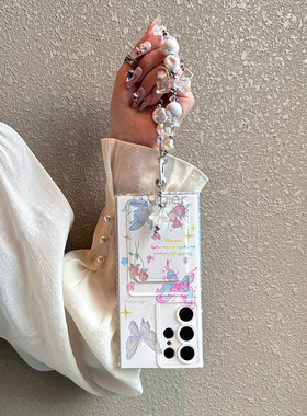 适用OPPO Reno8手机壳11Pro蝴蝶7Lite可插卡片6Z新款Reno4保护套