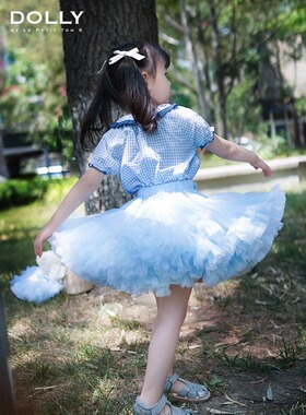 荷兰Dolly女孩tutu兔裙蓬蓬纱半身婴幼儿公主洋气蝴蝶结蕾丝 网纱