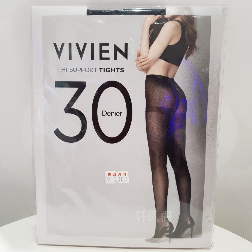VIVIEN女士半透明肉色裸感春秋打底裤袜不易勾丝30D韩国代购
