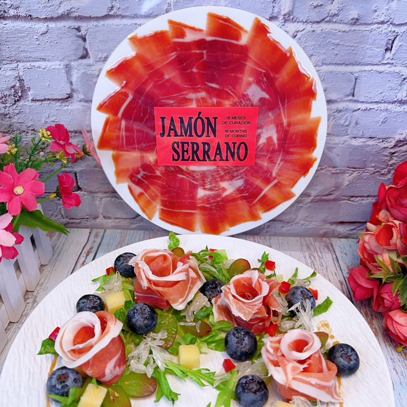 萨曼卡赛拉诺西班牙风味火腿切片风干开袋即食西餐厅沙拉冷盘50g