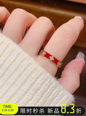 轻奢复古滴油高级感戒指