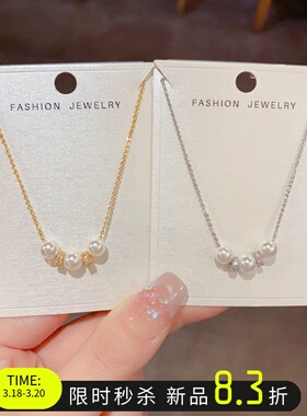 温柔珍珠项链高级感锁骨链