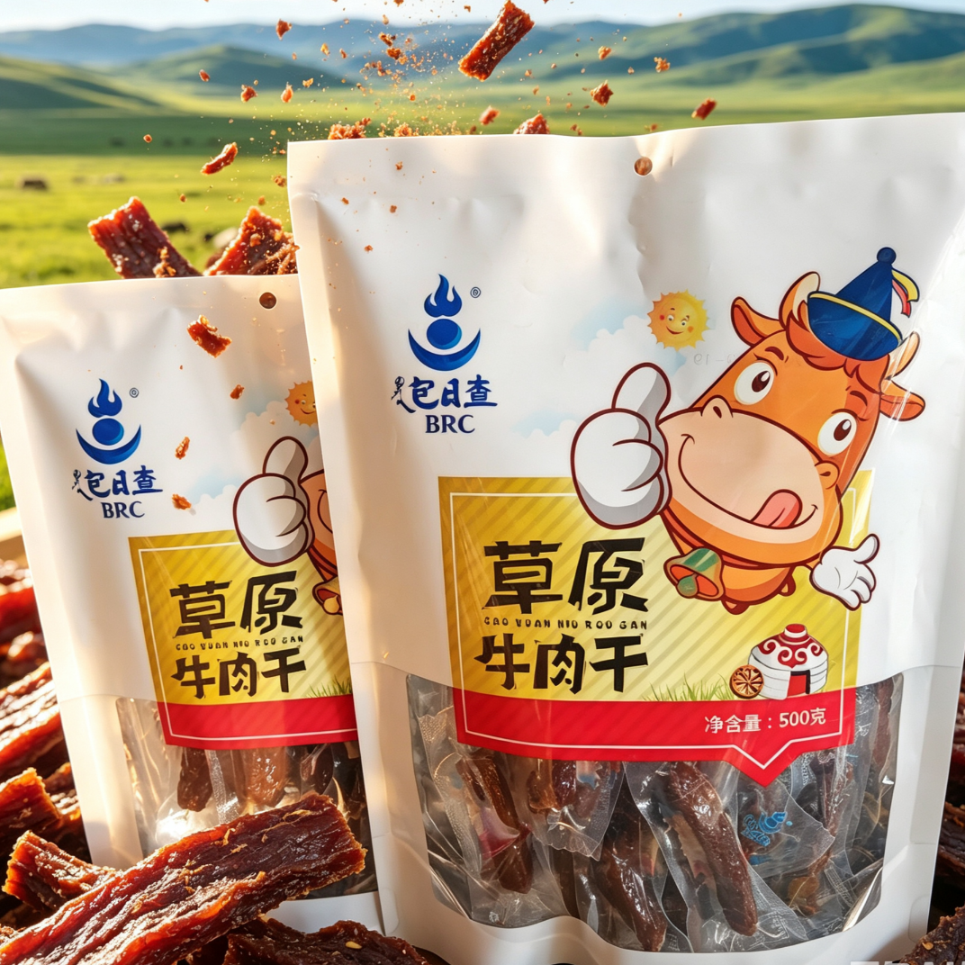 包日查草原牛肉干风干肉独立包装零食肉制品美味内蒙特产草原美食