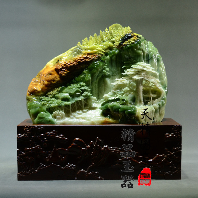 天精国豪新中式高档精品玉器摆件