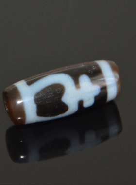 西藏玛瑙真品天珠菩提宝瓶二眼