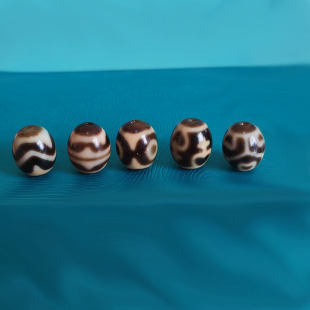 特惠西藏天然风化宝瓶水纹虎牙达洛天珠散珠锁骨链配珠手链3A级