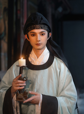 瞳莞汉服配饰原创设计蝉宫折桂2.0原创纯色半透明曼特纱明制幅巾