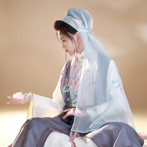 瞳莞原创设计风半透明头饰汉服