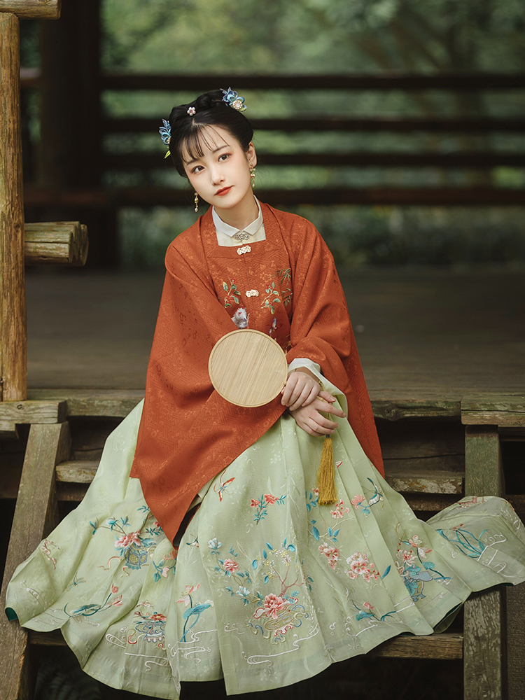 瞳莞重工马面04号 绣花马面裙 十二发神汉服 分码春秋季