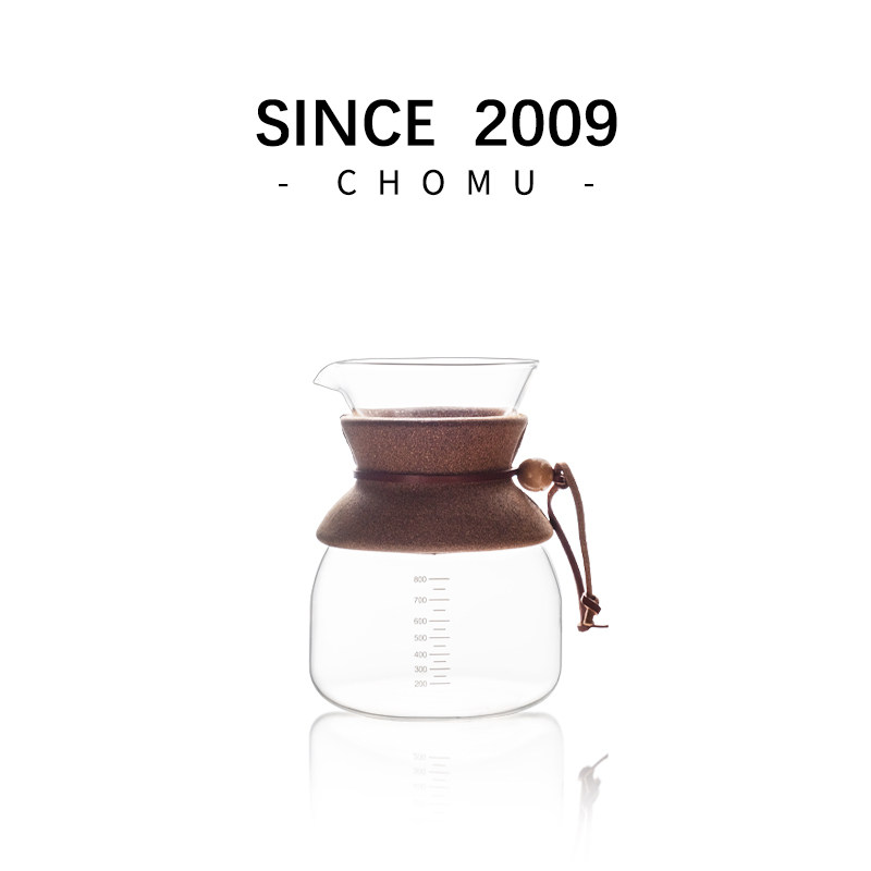 咖啡壶玻璃手冲分享壶大容量咖啡器具套装耐高温高硼硅不锈钢滤网