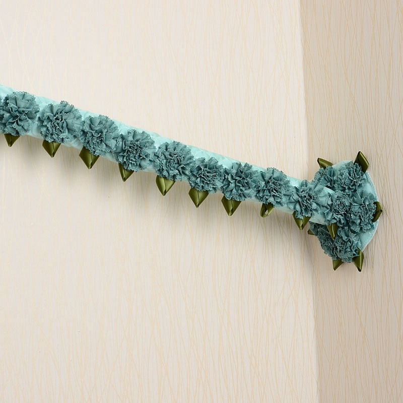 花朵遮丑空调孔装饰贴管道口堵头盖孔手工绿色花空调洞堵墙壁贴套