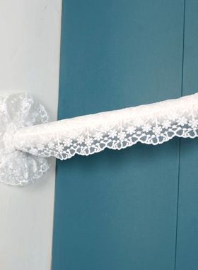 空调罩管道套防尘装饰布艺美观挂机立式管道遮挡遮丑白色蝴蝶花