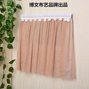 博文布艺电表箱装饰创意遮挡门口可视门铃电话套变集线箱双层纱帘