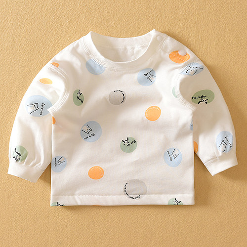 秋冬哈咪奇婴儿薄夹棉保暖上衣