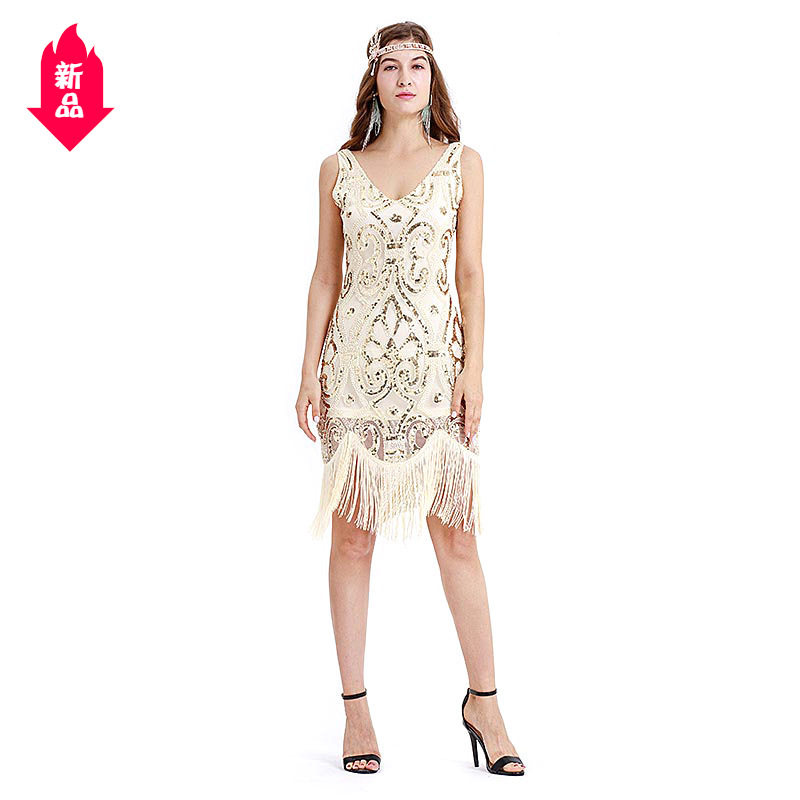 盖茨比复古小礼服 1920s钉珠亮片连衣裙 大码亮片晚礼服|msdalam kategori Butik wanita / wanita, perkahwinan/Cheongsam/pakaian, perkahwinan - dari Buy2taobao.com untuk memberikan perkhidmatan ejen Taobao profesional membeli