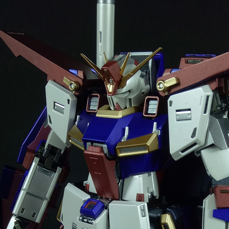 模动魂合金着色万代MG KA ZZ卡板高达 1/100 Ver.Ka 敢达拼装模型