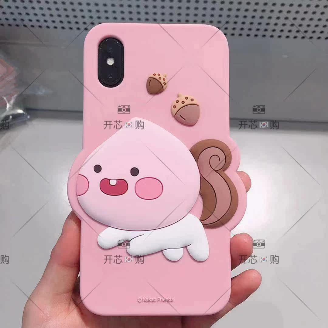 韩国采购 kakao friends RYAN屁桃松鼠系列iphoneX/XS 硅胶手机壳在类目 3C数码配件, 手机配件, 手机保护套/壳中 - 来自Buy2taobao.com提供专业的淘宝代购服务
