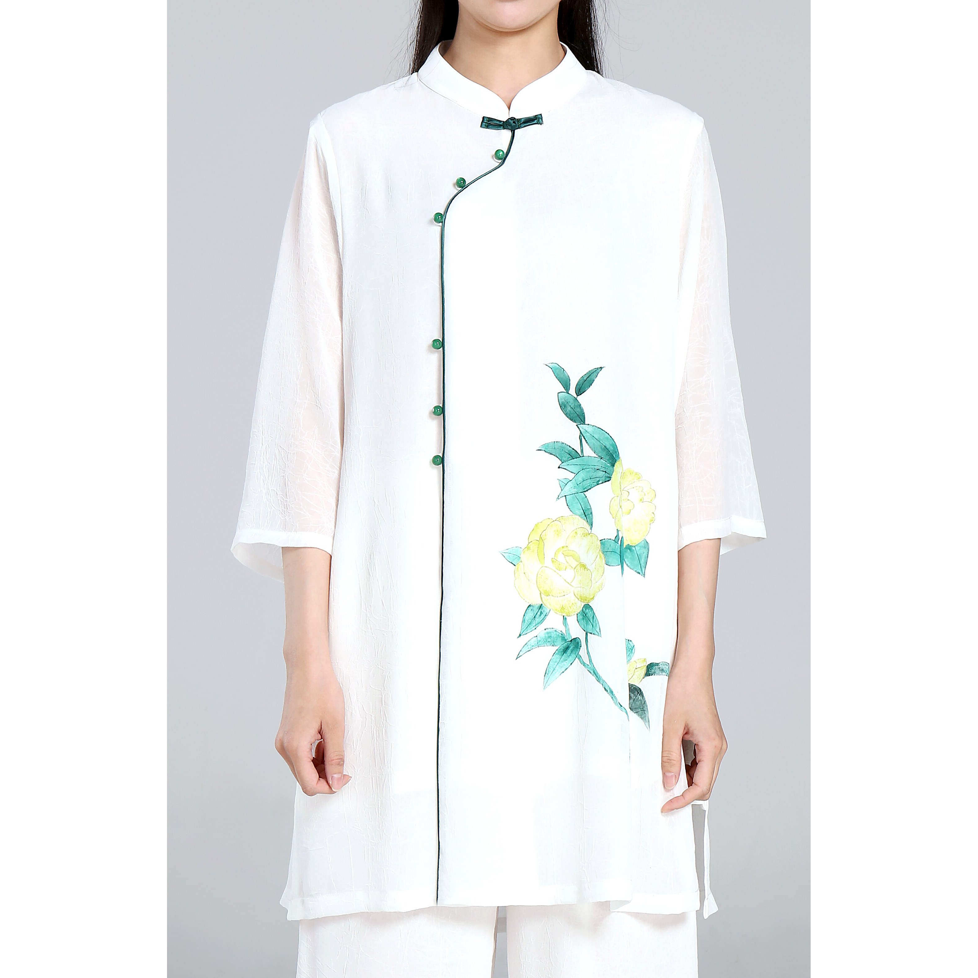 太极服孤品仅上衣女M以下尺码140斤以下可选晨练表演服女春夏秋冬