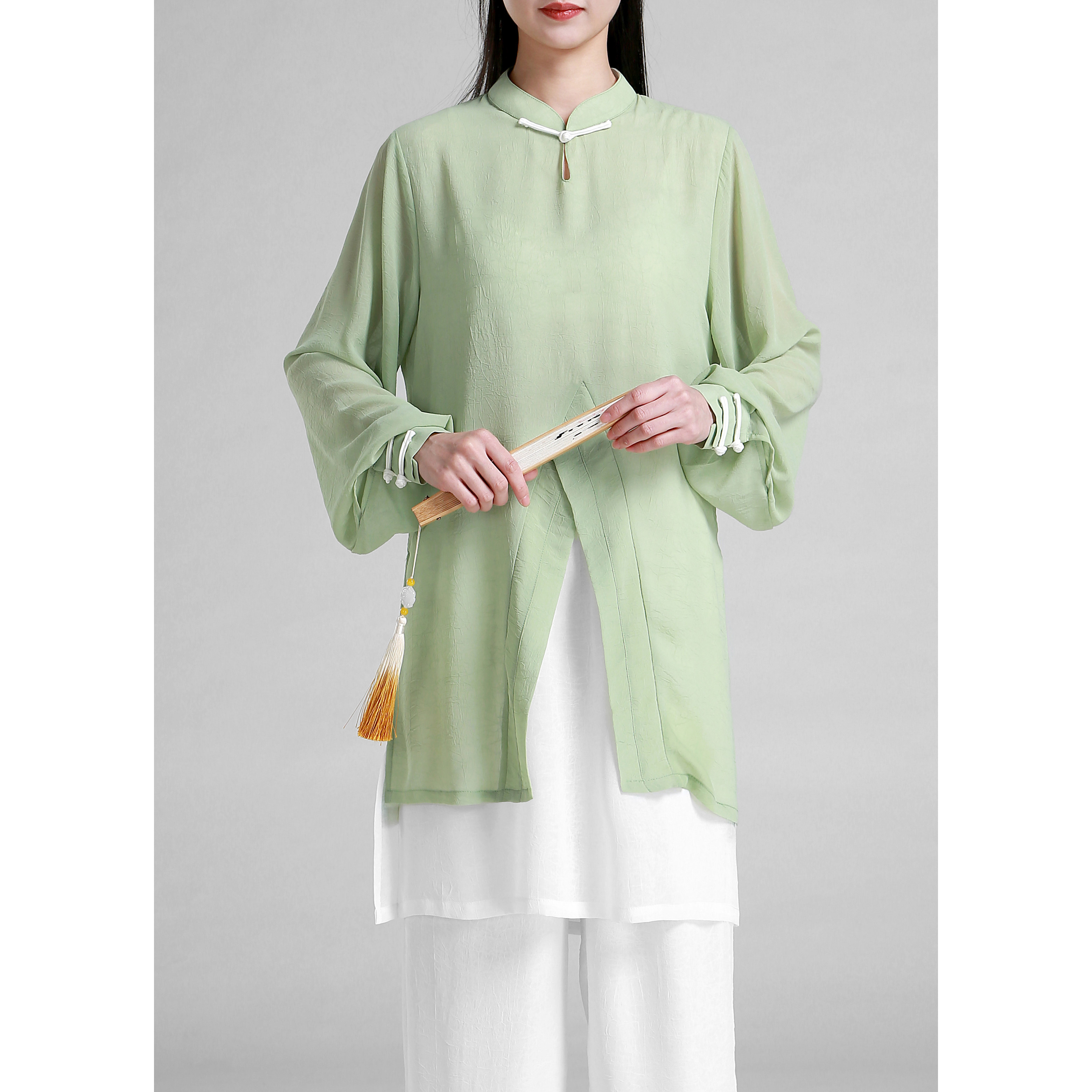 太极服孤品仅上衣女XL以下尺码可选晨练演出服春夏秋冬太极拳孤品