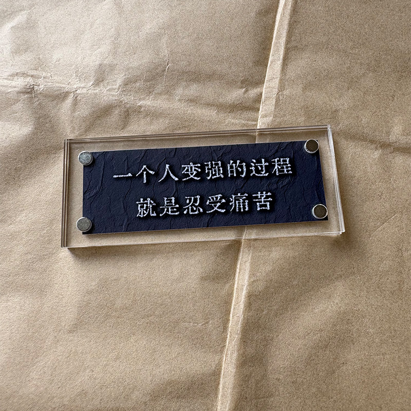 一个人变强的过程就是忍受痛苦 励志正能量冰箱贴创意礼物2026