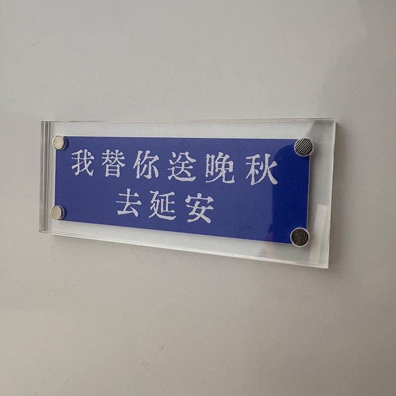 “我替你送晚秋去延安“潜伏电视剧周边文创磁吸冰箱贴余则成翠平