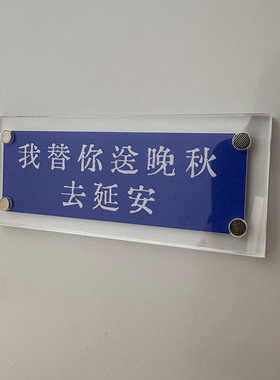 “我替你送晚秋去延安“潜伏电视剧周边文创磁吸冰箱贴余则成翠平