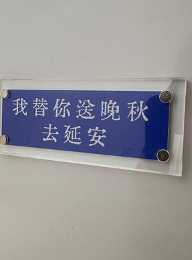 “我替你送晚秋去延安“潜伏电视剧周边文创磁吸冰箱贴余则成翠平
