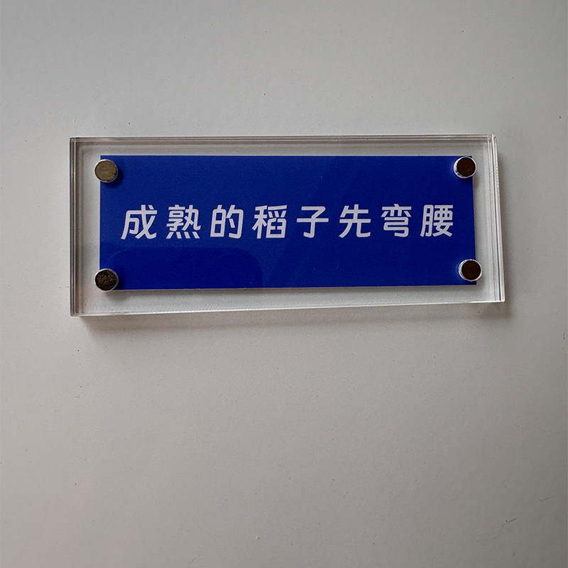 成熟的稻子先弯腰 治愈系人间清醒语录 冰箱贴 装饰品座右铭