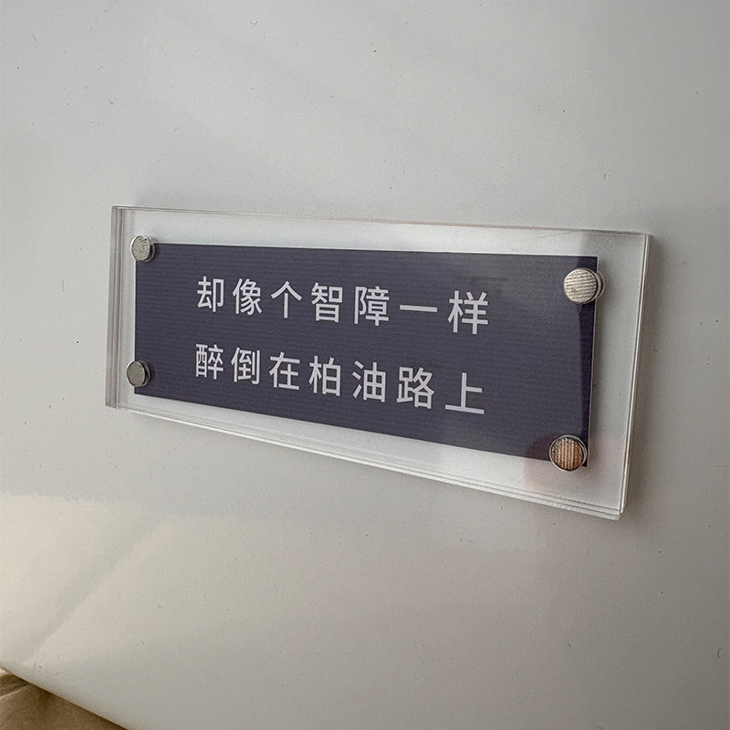 “草东没有派对歌词冰箱贴”摇滚乐队磁吸片装饰品2026新款礼物