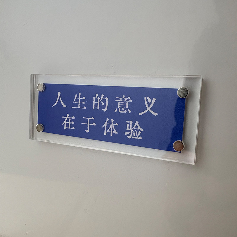 人生的意义在于体验 治愈系正能量磁吸冰箱贴创意礼物2026新款