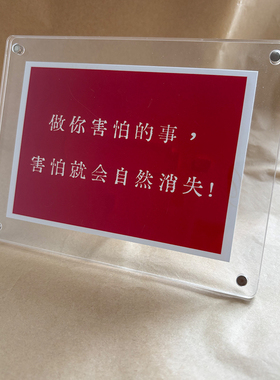 做你害怕的事 害怕就会自然消失 励志正能量治愈系摆件摆台