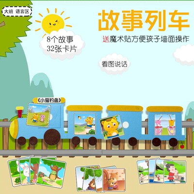 幼儿园大班语言区角根据情景看图