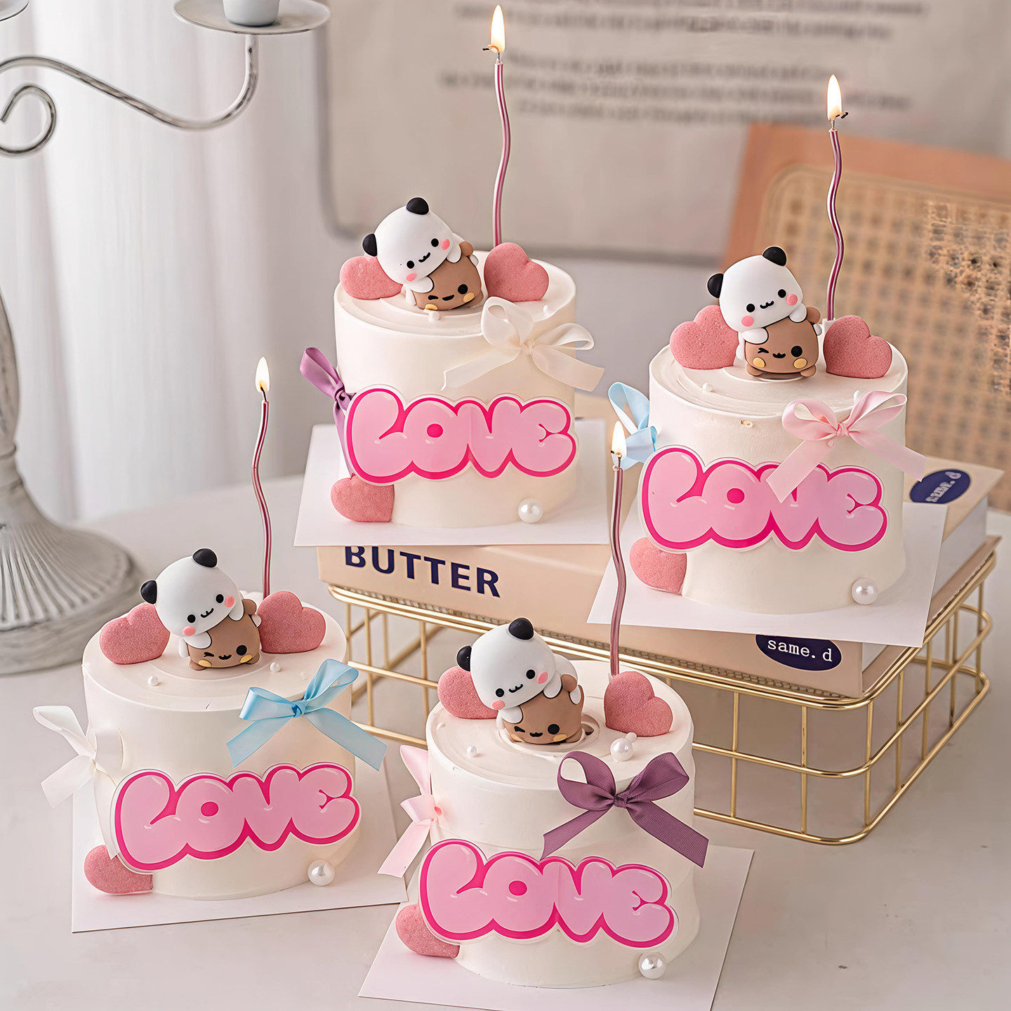 包邮2.14情人节网红蛋糕装饰LOVE插件卡通情侣一二布布小熊摆件,节庆用品/礼品,蛋糕/烘焙装饰用品,淘宝优惠券,粉丝福利购,淘宝优惠卷