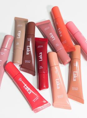 新品韩国laka果汁唇釉水光保湿滋润光泽唇彩圣水限定唇部精华护理