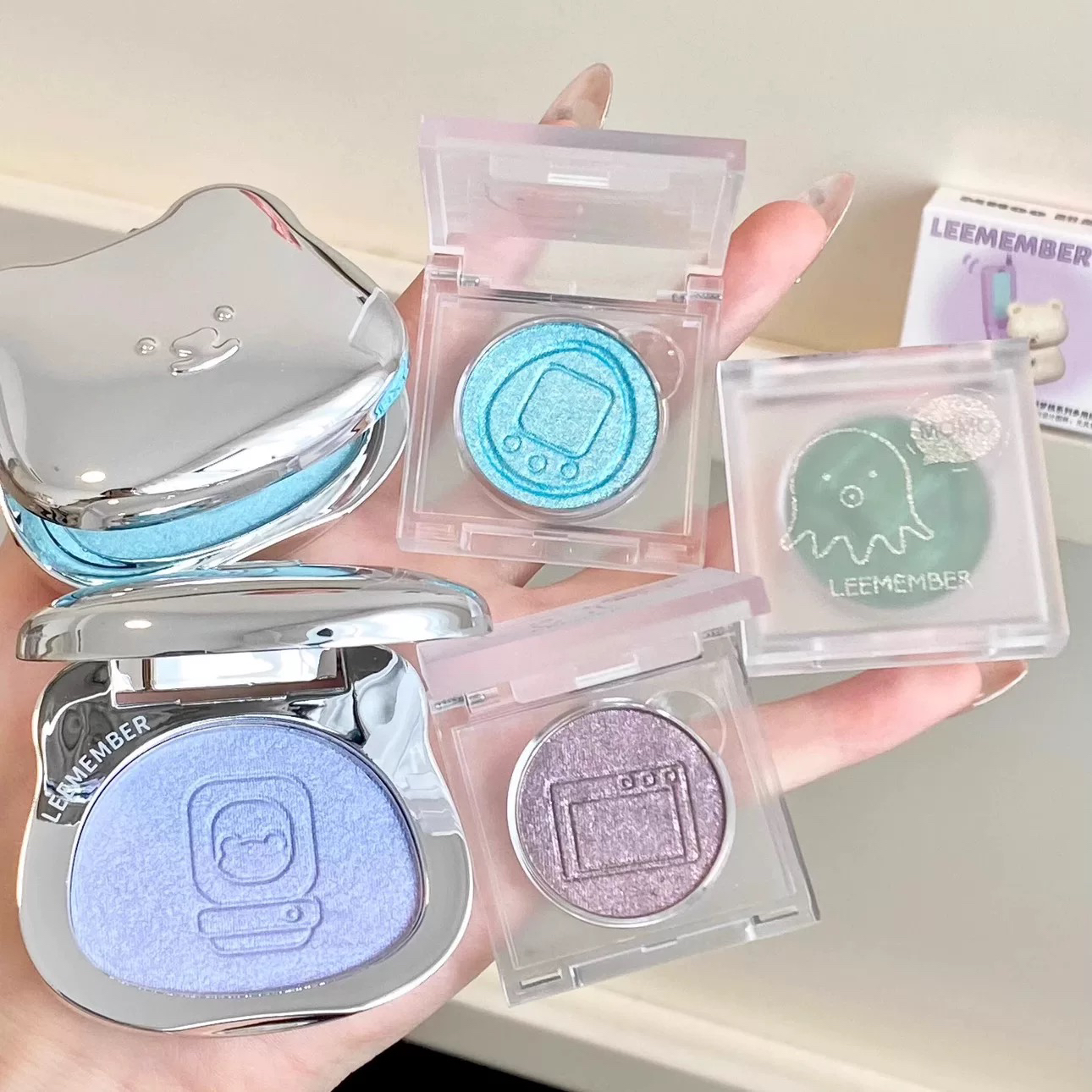 荔萌小熊梦核单色眼影多用提亮粉高光MH00偏光细闪爆闪卧蚕MO02