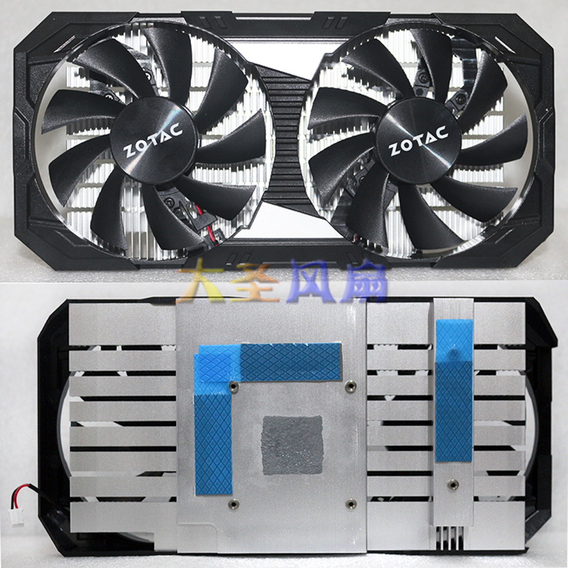 索泰 GTX 1650 毁灭者 PA 孔距43mm 显卡散热器