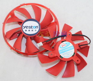 经典 1024GD5 版 显卡风扇 0.16A散热风扇 盈通GT740 12V R6770