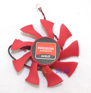 AMD 7.4cm 显卡风扇 FD8015U12S 12V 0.5AMP 2线