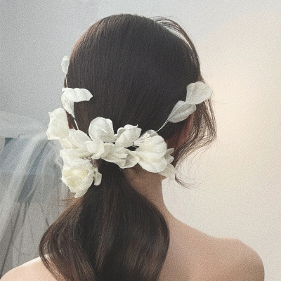 森系手作香槟色唯美侧边