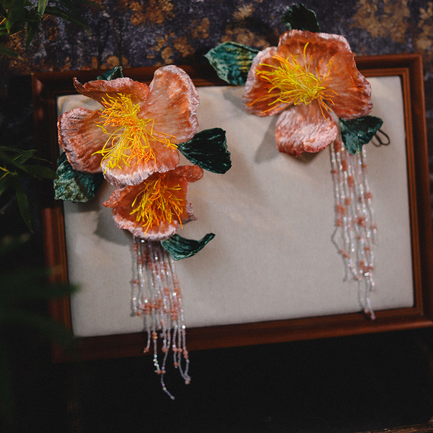 唯美手作流苏花瓣侧边套装