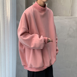 B239-W222-P43（控价59）粉基础高领卫衣男宽松卫衣男，男装卫衣，星座514-2(原B239)