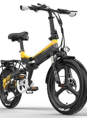 LANKELEISI蓝克雷斯G650电动自行车折叠助力自行车高品质出口欧美